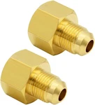 Hooshing 3/8" Flare To 1/2" Npt Female Propane X Npt, Copper. Fixed Price $14.76.