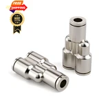 Tailonz Pneumatic 1/4 Inch Od Copper Nickel Plating Push 1/4"od/5pcs, Silver. Fixed Price $25.64.