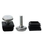 Uxcell Leveling Feet 25 X 25mm Square Tube Inserts Kit Furniture Sets, Black. Fixed Price $16.40.