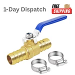 Boltigen 5/8 Brass Hose Barb Ball Valve 600psi Pex Shut Off Water Oil Gas Clamps. Fixed Price $19.38.