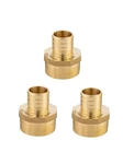 (pack Of 3) Efield Barb Crimp Pex 1 Inch X Female Npt Pack 3, Brass. Fixed Price $37.99.
