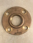 New Merit Brass 2" Fnpt Threaded Bronze Companion Flange, 150 Psi. Fixed Price $99.99.