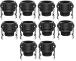 (10 Pack) 3/4" Type B Poly Camlock Male Npt X Female Coupler Polypropylene. Fixed Price $59.95.