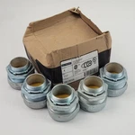 Box Of 5 - O-z/gedney Sr15016 Strain Relief Connectors, 1-1/2", Zinc Plated Iron. Fixed Price $34.19.