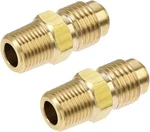 Uxcell Brass Pipe Fitting, 1/4 Sae Flare To 1/8npt 1/8 Npt,. Fixed Price $16.99.