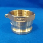 Dixon Valve G300-a-br Cam And Groove Adapter, 3" Brass. Fixed Price $40.00.