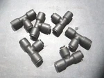 Legris (3104 56 04) 1/4"-5/32" Push To Connect Nylon Union Tees - Lot Of 6. Fixed Price $25.60.