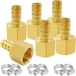 6pcs Brass Hose Barb Fittings 1/4" Npt Female To Adapter Connector Inc. Fixed Price $16.47.
