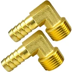 2pcs Brass Hose Barbed Elbow Fitting 90 Degree 1/2" Barb To Npt Ma.... Fixed Price $17.09.