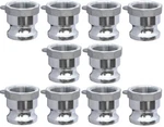 (10 Pack) Aluminum 2" Type A Camlock Female Npt X Male Adapter Hose Fitting. Fixed Price $79.95.