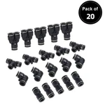 Lokocar Push To Connect Fittings Od 1/2'' Air Line Nylon Pipe Kit 20pcs. Fixed Price $22.99.