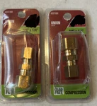 2 Pack Ace 3/8" X 1/4" Brass Compression Union #4337390. Fixed Price $9.95.