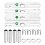Patikil 4" Light Crossbar Kit, 4 Set Universal 1/4ip, Silver Tone. Fixed Price $11.26.