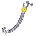 Short Washing Machine Hoses - Double 90 Elbow To Fit Tight Spaces ... Fast. Fixed Price $29.99.