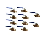 Ez-fluid (10-packs) 1/2" Brass Pex Ball Valve Full Port Water Stop Shut Off,l.... Fixed Price $54.57.