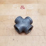 Anvil 0310069802 Black 1/2" Npt Cross, Female Npt, Malleable Iron - New. Fixed Price $7.99.