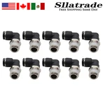 1/4" Od Tube X Npt Pneumatic Elbow, Push To Connect Air Fitting. Fixed Price $9.87.
