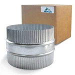 Inside-fit. 3 Inch Diameter. Round Duct Coupling Sleeve, 4" Long, Galvanized .... Fixed Price $21.08.