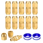 Breezliy 10pcs Soild Brass Air Reusable Hose Splicer 10 Pack 3/8 Inch, Bronze. Fixed Price $42.01.