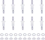10 Packs 1/8" Hose Barb Thru-bulk Bulkhead Fitting Plastic 1/8, White. Fixed Price $12.99.