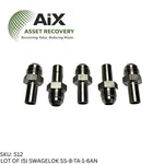 Lot Of 5 Swagelok Ss-8-ta-1-6an Male Tube Adapter 1/2" X 3/8" Npt Ss. Fixed Price $80.99.