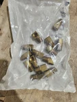 Qty 14** Parker 2491fhd-4-4 Male 90 Elbow Brass 1/4" X Fitting 7/16"-24. Fixed Price $126.00.