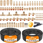 86 Pcs Brass Dot Air Line Fittings With 100ft 1/4" And 50ft 3/8" Ki. Fixed Price $150.73.