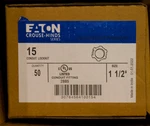 Eaton Crouse Hinds #15 Locknut Steel Rigid/imc Conduit 1-1/2" Ul 50pk. Fixed Price $49.99.