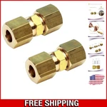Dual Brass Compression Fittings 5/16 Od - Safe For Copper & Plastic Hoses. Fixed Price $14.99.