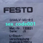 10pcs/bag New Festo Qsmlv-m5-4-i 130831 #ly. Fixed Price $56.03.