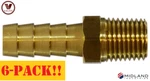 6-pack!! Brand New! Midland Metal 5/16" Hose Barb X 1/8"mnpt Brass Fitting. Fixed Price $43.63.