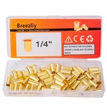 20pcs Tube Id 1/4" Brass Compression Sleeves Ferrules,brass Fitti.... Fixed Price $14.56.
