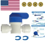 Speed Fit 1/4 Or 3/8 Inch Shut Off Valve, Push To Connect Plastic Plumbing Fi.... Fixed Price $10.99.