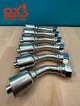 6 Parker Style 13743-8-8 Hydraulic Hose Crimp Fittings 1/2 X Fjic 45. Fixed Price $49.45.