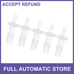 Five Plastic Hose Barb Fitting 1/8" To 1/4" Id Connectors Clear Universal. Fixed Price $10.62.