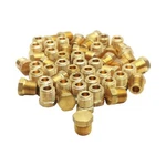 Lot Of 54 Midland 28202 Brass Cored Hex Head Plug, 1/4in Male Nptf, 1200psi. Fixed Price $54.00.