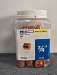 Nibco 3/4 In. X Copper Tube Cap Fitting Pro Pack (50-pack). Fixed Price $26.99.