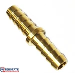 3/8" Brass Hose Barb Splicer Mender Union, Air Gas Fuel Water, Fbs66 Interstate. Fixed Price $7.92.
