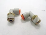 199518 New-no Box; Smc Kq2v07-35as Lot-2 Pneumatic Elbow 1/4" Tube Npt. Fixed Price $11.34.