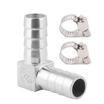 Metaland Stainless Steel 1/2" Hose Barb Elbow 90 1/2"barb X 1/2"barb, Silver. Fixed Price $17.57.