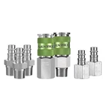 Flexzilla A53657fz Pro High Flow Coupler & 3/8" Npt X 1/4" Body, Zillagreen. Fixed Price $56.98.