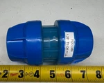 Dura-line 20005386 1-1/4" Clear Lock Push-on Coupler Tsdir 11.5 250 Psi Max Blue. Fixed Price $4.99.