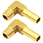 Joywayus Brass Hose Fitting,90 Degree 5/16" Barb X 3/8" Npt-2pcs,. Fixed Price $19.02.