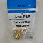 Apollo Apxma3434 Pex 3/4" Male Adapter Brass Barb Crimp X Mnpt - New. Fixed Price $7.79.