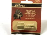 Milton S605 Female Hose Barb 1/4" I.d. X N.p.t. (non-swivel ). Fixed Price $7.99.