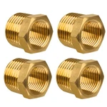 Juwo 3/8" Npt Male To 1/4" Female Reducer - Brass Pipe Fitting 4-pack. Fixed Price $13.48.