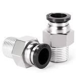 Tailonz 1/4 Tube Od X 1/8 Npt Male Straight Push Fitting Pneumatic Silver. Fixed Price $19.99.