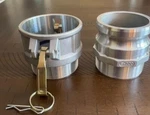 3" Camlock Coupler Coupling Set For Water / Trash Pump Bsp Threads Aluminum.. Fixed Price $43.50.