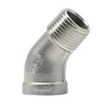 Horiznext Shower Pipe Npt 1/2 Elbow Fitting, 45 Degree Angle Npt, Silver. Fixed Price $18.70.