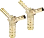 Uxcell Reducing Barb Hose Fitting Y Shape Pipe 3/8 X 1/4 1/4, Brass. Fixed Price $12.58.